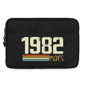 Vintage March 1982 - Laptop bag 13" - black - Front
