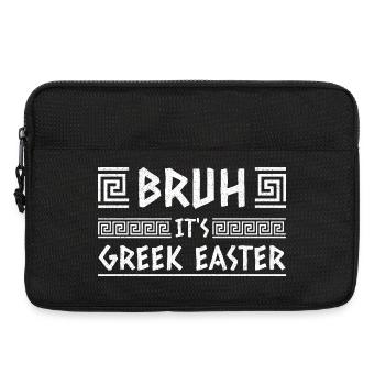 Bruder Es ist griechisches Ostern Frohen Ostersonntag - Laptoptasche 13" - Schwarz - Vorne