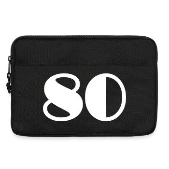 80. 80 YEARS. 80th ANNIVERSARY. 80 YEARS ANNIVERSARY. - Laptop bag 13" - black - Front