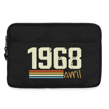 Born in April 1968 - Laptop bag 13" - black - Front
