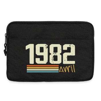 Né en avril 1982 - Sacoche pour ordinateur portable 13 pouces - noir - Devant
