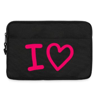 i_love- - Sacoche pour ordinateur portable 13 pouces - noir - Devant