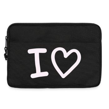 i_love - Sacoche pour ordinateur portable 13 pouces - noir - Devant