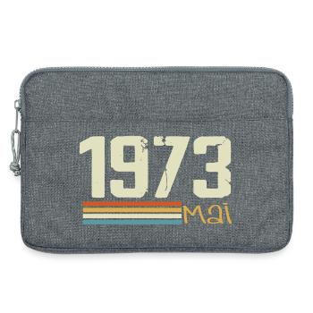 May 1973 - Laptop bag 13" - heather grey - Front