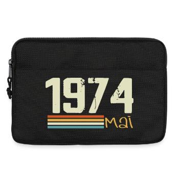 Mai 1974 - Sacoche pour ordinateur portable 13 pouces - noir - Devant
