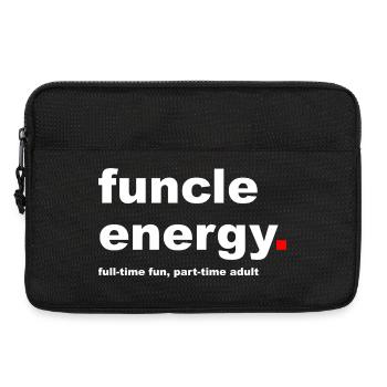 Lustiger Funcle-Slogan - Laptoptasche 13" - Schwarz - Vorne
