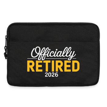 Retired 2026 Funny Retired Graphic Men Retirement - Laptop bag 13" - black - Front