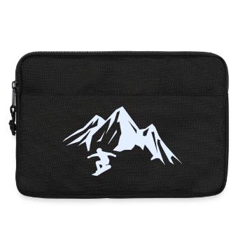 snowboard_berge - Laptoptasche 13" - Schwarz - Vorne