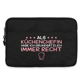 Küchenchefin hat immer recht – Beste Köchin - Laptoptasche 13" - Schwarz - Vorne