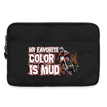 My favorite color is mud - Laptop bag 13" - black - Front