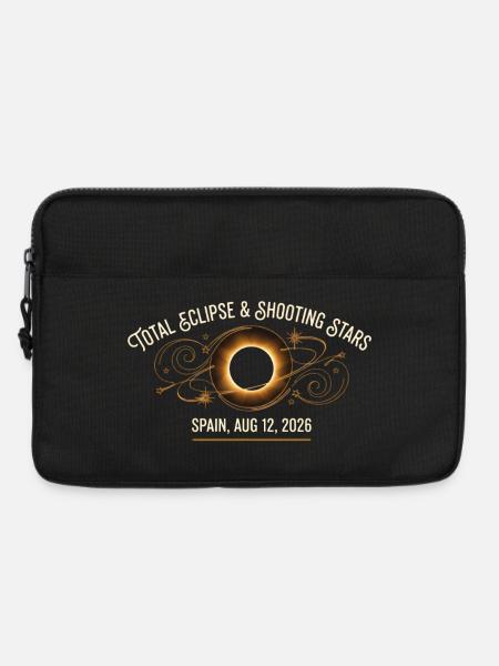 Eclipse & Shooting Stars Spanien 2026 - Laptoptasche 13" - Schwarz