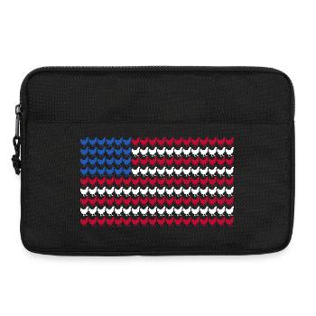 Patriotic Farmer Rooster Flock Poultry USA Pride C - Laptoptasche 13" - Schwarz - Vorne