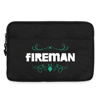 Firefighter Ornament - Laptop bag 13" - black - Front