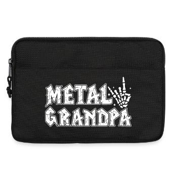 Metal Opa Geschenk Opa Heavy Metal Rock - Laptoptasche 13" - Schwarz - Vorne