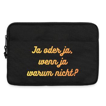 HN Ja oder ja: warum nicht? - Laptoptasche 13" - Schwarz - Vorne