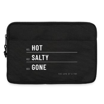 Pommes Kartoffel Lustig Imbiss Snack Pommes Frites - Laptoptasche 13" - Schwarz - Vorne