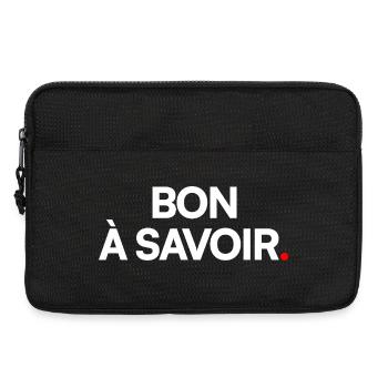 Bon à savoir - Sacoche pour ordinateur portable 13 pouces - noir - Devant