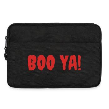 Vibrant Halloween Boo Yell Illustration - Laptop bag 13" - black - Front