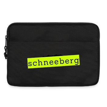 Schneeberg - Design avec du texte et de la montagne - Sacoche pour ordinateur portable 13 pouces - noir - Devant