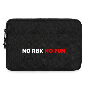 No Risk No Fun - Laptop bag 13" - black - Front