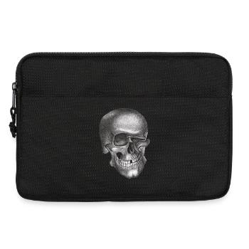 Zwinkernder Schädel - Totenkopf - Laptoptasche 13" - Schwarz - Vorne