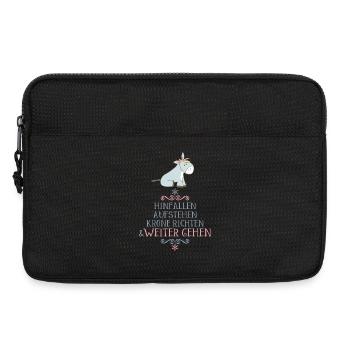 lustiger Spruch - Laptoptasche 13" - Schwarz - Vorne