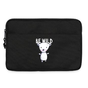 Be Wild Polar Bear - Bear - Bear - Teddy - Baby - Laptop bag 13" - black - Front