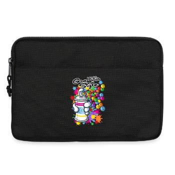 Graffitis cartoon style - Sacoche pour ordinateur portable 13 pouces - noir - Devant