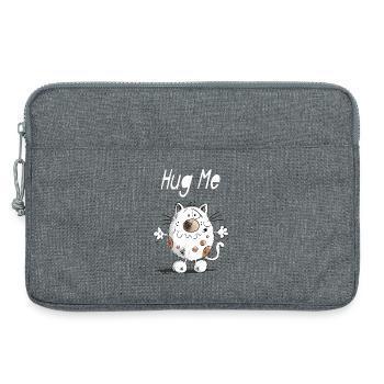 Hug Me Chat - Sacoche pour ordinateur portable 13 pouces - gris chiné - Devant