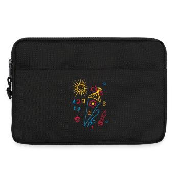 School, school start, children, back to school - Laptop bag 13" - black - Front