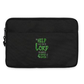 My Help Comes From The Lord - Laptoptasche 13" - Schwarz - Vorne