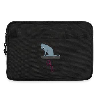 Weil Katzen - Laptoptasche 13" - Schwarz - Vorne