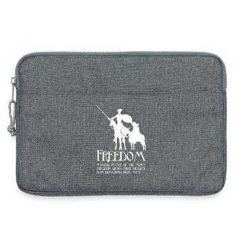 Freedom, Sancho (dark) - Laptop bag 13" - heather grey - Front