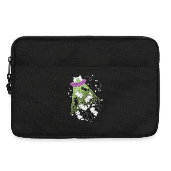 chats extraterrestres - Sacoche pour ordinateur portable 13 pouces - noir - Devant