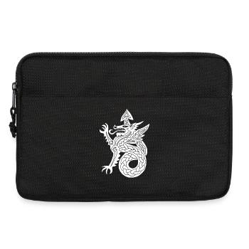 Dragon blanc - Sacoche pour ordinateur portable 13 pouces - noir - Devant
