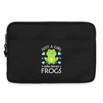 Frog Frogs - Laptop bag 13" - black - Front