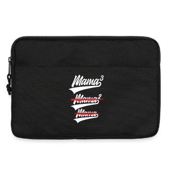 MAMA HOCH 3 KINDER DRILLINGE - Laptoptasche 13" - Schwarz - Vorne