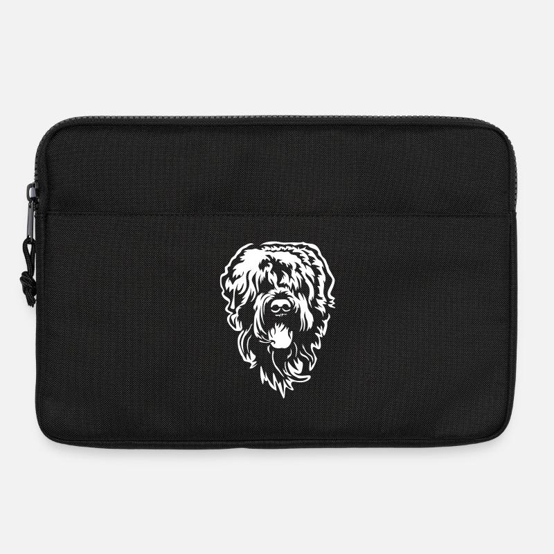 Russischer Terrier Kopf "Black Edition" - Laptoptasche 13" - Schwarz