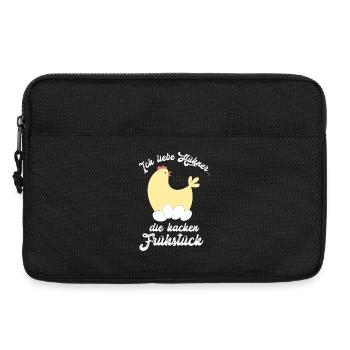 Ich liebe Hühner Landwirt Landwirtin - Laptoptasche 13" - Schwarz - Vorne