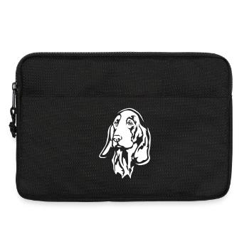 Gr. anglo-francais Blanc et Orange "Black Edition" - Laptoptasche 13" - Schwarz - Vorne
