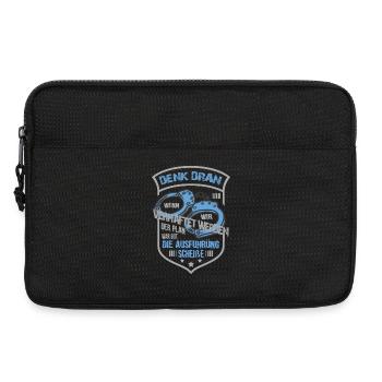 Lustige Gauner Spruch - Laptoptasche 13" - Schwarz - Vorne