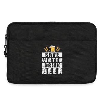 Bière - Sacoche pour ordinateur portable 13 pouces - noir - Devant