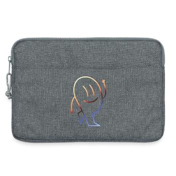 Drôles de photos Retro Vintage - Sacoche pour ordinateur portable 13 pouces - gris chiné - Devant