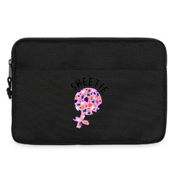 Süß Statement Nachspeise Süßigkeiten Lecker - Laptoptasche 13" - Schwarz - Vorne
