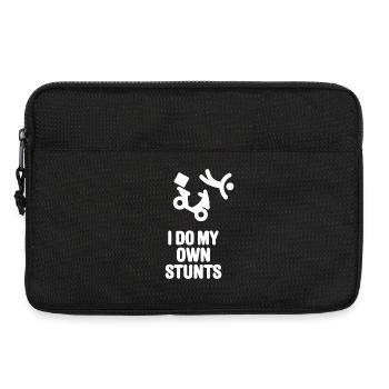 Pizza service Pizza delivery machine roller I do my own stunts - Laptop bag 13" - black - Front