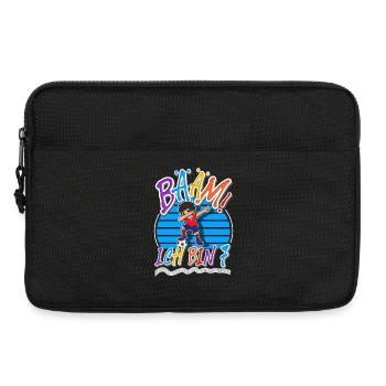 7. Geburtstag Kinder Fußball - Laptoptasche 13" - Schwarz - Vorne