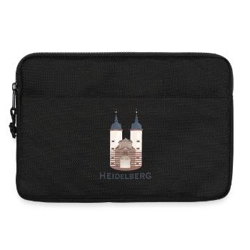 Heidelberg, landmark bridge tower - Laptop bag 13" - black - Front
