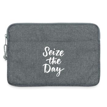 Seize The Day - Laptop bag 13" - heather grey - Front