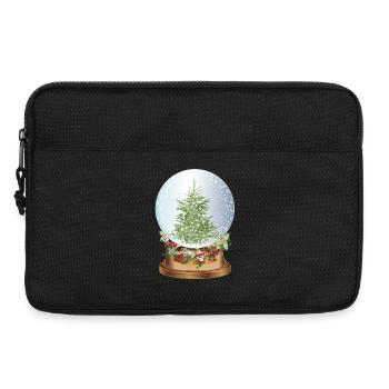belle boule à neige nostalgique avec sapin de Noël - Sacoche pour ordinateur portable 13 pouces - noir - Devant