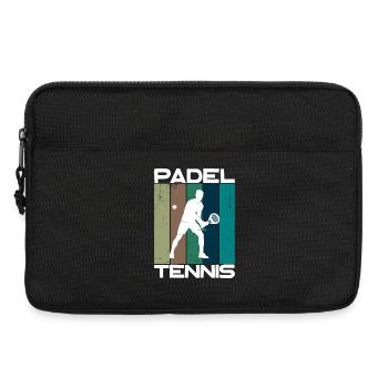 Padel-Tennis Spruch Bälle Sport Schläger Training - Laptoptasche 13" - Schwarz - Vorne